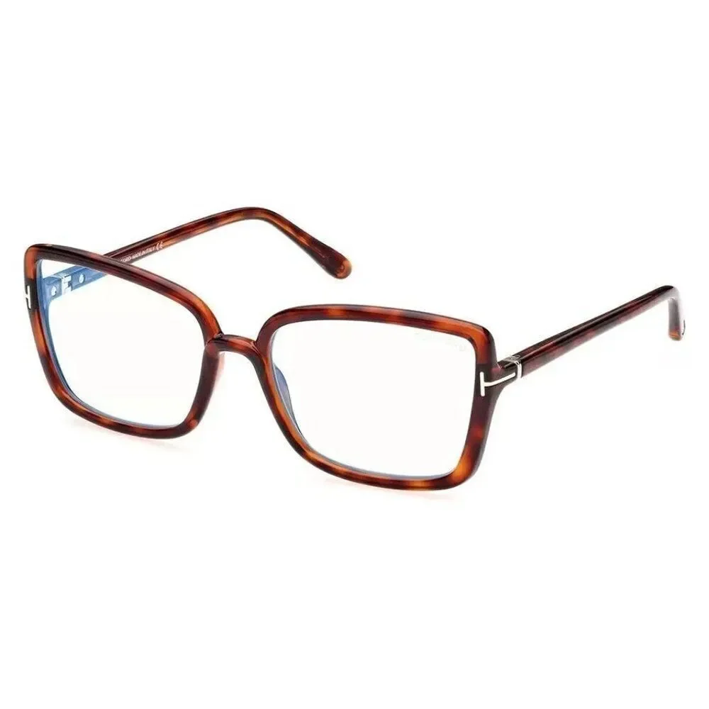 New Authentic Tom Ford FT5813-B/V 054 Geometric Eyeglasses